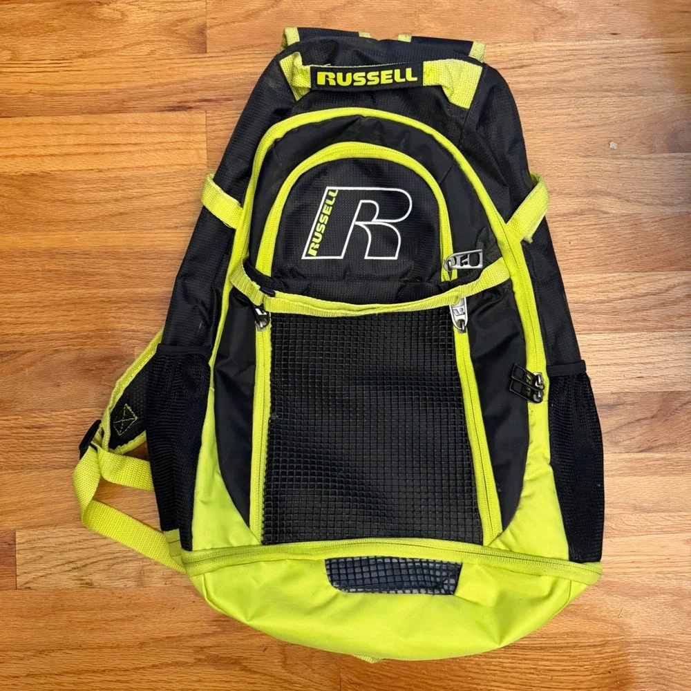 Russell Backpack Unisex OS Black Mesh Front Sport Gorpcore Hiking